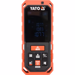 Yato YT-73126, Distanziometro laser, ft, ingresso, m, Nero, Rosso, Digitale, LCD, IP65