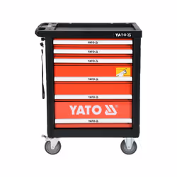 Yato YT-55307, Acciaio, Nero, Rosso, 6 cassetto/cassetti, Guide telescopiche a sfere, 25 kg, 35 kg
