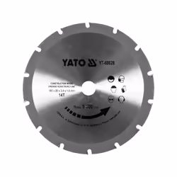 Yato YT-60628, Legno per costruzione, 18,5 cm, 2 cm, Punta a carburo di tungsteno (TCT), 1,8 mm, 9000 Giri/min