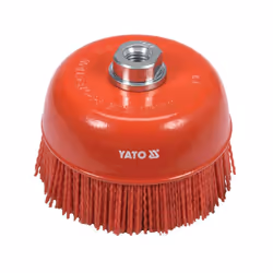 Yato YT-47787, Spazzola di pre-lucidatura, 12,5 cm, 6500 Giri/min, Rosso, Nylon