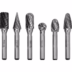 Yato YT-61729, Set di taglierine per fresatura, Carburo, Alluminio, Acciaio, 6 mm, 1 cm, 30000 Giri/min