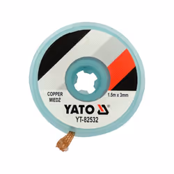 Yato YT-82532, Treccia di dissaldatura, Rame, Rame, 1 pz, 1500 mm, 3 mm