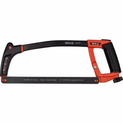 Yato YT-31612, Seghetto, Metallo, Legno, Acciaio al carbonio, Gomma termoplastica (TPR), Nero, Rosso, Nero, Rosso