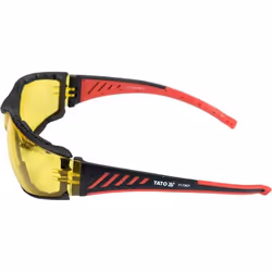 Yato YT-73621 occhialini e occhiali di sicurezza EVA (Acetato del vinile dell'etilene), Polipropilene (PP) Nero, Giallo