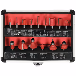 Yato YT-68007, Set di punte, 6 mm, 15 pz, 3, 6, 6,35, 12, 12,7, 16, 22, 24,4, 28,6, 32 mm
