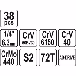 Yato YT-14471 set di strumenti meccanici - Vista aggiuntiva 5