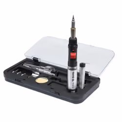 Yato YT-36706 saldatore Saldatore a gas 1300 °C Nero, Rosso, Acciaio inox