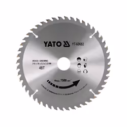 Yato YT-60682, Plastica, Legno, 21,6 cm, 3 cm, Punta a carburo di tungsteno (TCT), 2,2 mm, 7500 Giri/min
