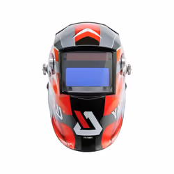 Yato YT-73921 maschera e casco da saldatura Welding helmet with auto-darkening filter Nero, Rosso, Argento - Vista aggiuntiva 4
