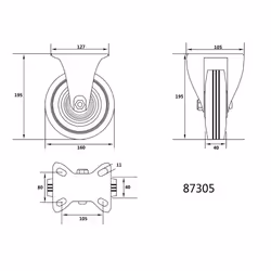 VOREL 87305 parte e accessorio della coclea di scarico 1 pz