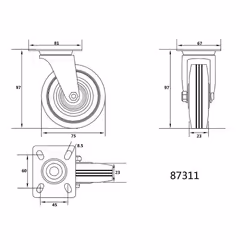 VOREL 87311 parte e accessorio della coclea di scarico 1 pz
