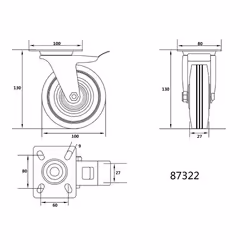 VOREL 87322 parte e accessorio della coclea di scarico 1 pz