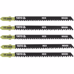 Yato YT-3409, Lama per seghetto alternativo, Truciolare, Pannello in fibra, Legno compensato, Legno dolce, Legno, Acciaio al ...