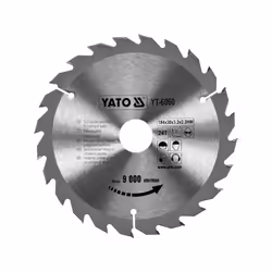 Yato YT-6060, Plastica, Legno, 18,4 cm, 3 cm, Punta a carburo di tungsteno (TCT), 2,2 mm, 9000 Giri/min