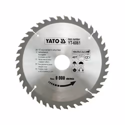 Yato YT-6061, Plastica, Legno, 18,4 cm, 3 cm, Punta a carburo di tungsteno (TCT), 2,2 mm, 9000 Giri/min
