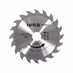 Yato YT-6065, Plastica, Legno, 20 cm, 3 cm, Punta a carburo di tungsteno (TCT), 2,2 mm, 8000 Giri/min