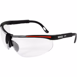 Yato YT-7367, Occhiali di sicurezza, Qualsiasi tipo, Nero, Trasparente, Nylon, Policarbonato