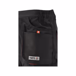 Yato YT-8028 vestito da lavoro Pantaloni Nero, Rosso - Vista aggiuntiva 6