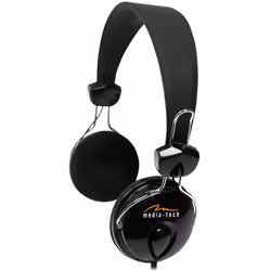 Media-Tech MT3505, Cablato, 8 - 18000 Hz, Musica e Chiamate, 125 g, Auricolare, Nero