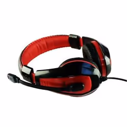 Media-Tech MT3574 cuffia e auricolare Cablato A Padiglione Gaming Nero, Rosso - Vista aggiuntiva 3