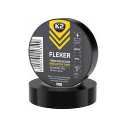 K2 - Nastro isolante elettrico de pvc nero, 10 m x 15 mm, 10 pz.
