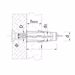 Rawlplug UNO 200 pz Tassello a muro