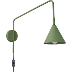 Lampada da parete Nox verde oliva 14x30x61cm Sollux