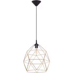La lampada a sospensione TRIOM combina una leggera struttura in acciaio traforato con un design moderno e geometrico, confere ...