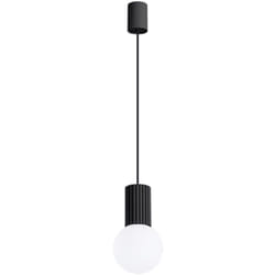 Sollux - Lampada a sospensione Halo nero 12x120x12cm