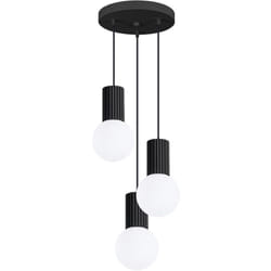 Sollux - Lampada a sospensione Halo nero 25x125x25cm