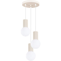 Sollux - Lampada a sospensione Halo beige 25x125x25cm