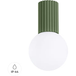 Lampada da soffitto Halo verde oliva 12x21x12cm Sollux