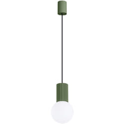 Sollux - Lampada a sospensione Halo verde oliva 12x120x12cm