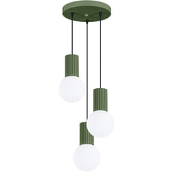 Sollux - Lampada a sospensione Halo verde oliva 25x125x25cm