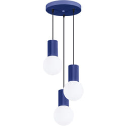 Sollux - Lampada a sospensione Halo oltremare 25x125x25cm