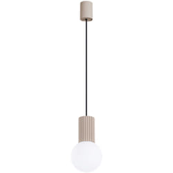 Sollux - Lampada a sospensione Halo tortora 12x120x12cm
