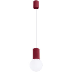Sollux - Lampada a sospensione Halo Borgogna 12x120x12cm