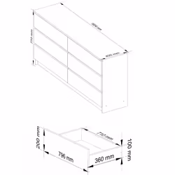 AKORD Furniture Factory OP0LK-1ARTSZAR010 cassettiera