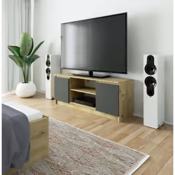 AKORD Furniture Factory OP0LRTV140-ARTSZA supporto TV e sistema audio 2 ripiani - Vista aggiuntiva 4