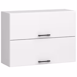 AKORD Furniture Factory KS0POLIBIAW80G2, 2 porta/porte, 2 ripiani, Bianco, Porta a battente, 16 mm, 300 mm