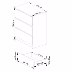AKORD Furniture Factory OP0LK-6BIASZA002 cassettiera