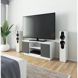 AKORD Furniture Factory OP0LRTV120BIASZA supporto TV e sistema audio 2 ripiani - Vista aggiuntiva 5