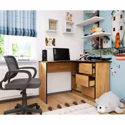 AKORD Furniture Factory IP0P3SDABCR001 scrivania per computer Colore quercia - Vista aggiuntiva 5