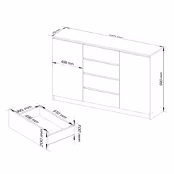 AKORD Furniture Factory OP0LK-1BIASON007 cassettiera