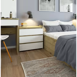 AKORD Furniture Factory OP0LCL-ARTBIA003 comodino 3 cassetto/cassetti - Vista aggiuntiva 4