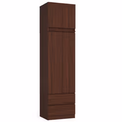 AKORD Furniture Factory SP0PSZNADS60VEN armadio/guardaroba per camera da letto 2 ripiani 2 porta/porte Wengé - Vista aggiuntiva 5