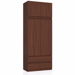 AKORD Furniture Factory SP0PSYSVENNADKOM0, Wengé, Guardaroba, 6 ripiani, 2 porta/porte, Opaco, Porta a battente