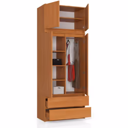 AKORD Furniture Factory SP0PSYSOLCNADKOM0 armadio/guardaroba per camera da letto 6 ripiani 2 porta/porte