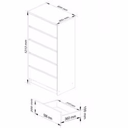AKORD Furniture Factory OP0LK-6VENSON005 cassettiera