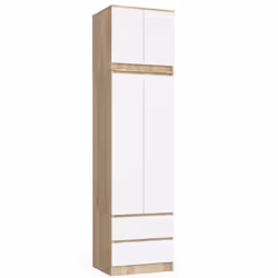 AKORD Furniture Factory SP0PSZNADS60SONBIA armadio/guardaroba per camera da letto 2 ripiani 2 porta/porte Quercia - Vista aggiuntiva 5